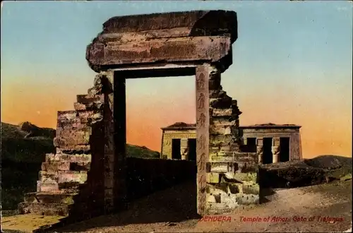 Ak Dendera Ägypten, Temple d'Athor, Porte de Trajan