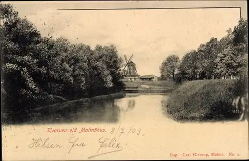 Ak Malmö Schweden, Kvarnen vid Malmöhus