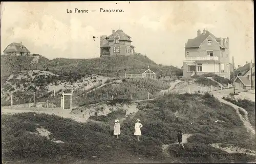 Ak La Panne De Panne Westflandern, Panorama, Villen