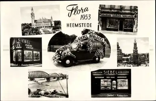 Ak Heemstede Nordholland Niederlande, Flora 1953, Siebel - Amsterdam, Siebel-Rotterdam,