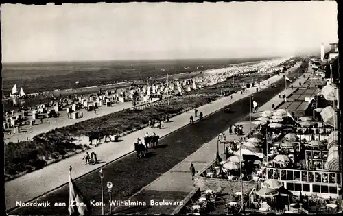 Ak Noordwijk aan Zee Südholland, Kon. Wilhelmina Boulevard