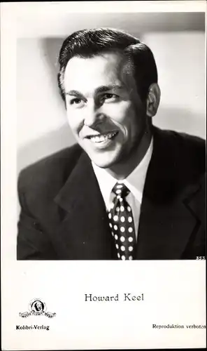 Ak Schauspieler Howard Keel, Portrait