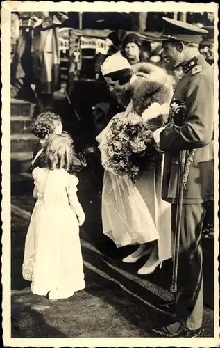 Ak Königin Astrid, König Leopold III. von Belgien