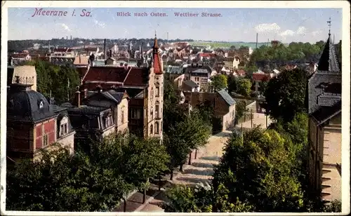 Ak Meerane in Sachsen, Wettiner Straße