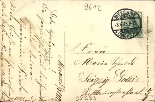 Ak Meerane in Sachsen, Webschule