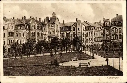 Ak Meerane in Sachsen, Wettiner Platz