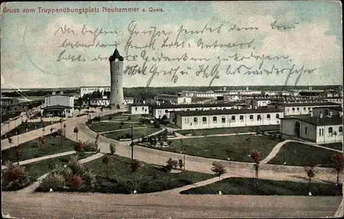 Ak Świętoszów Neuhammer Queis Schlesien, Blick über den Truppenübungsplatz