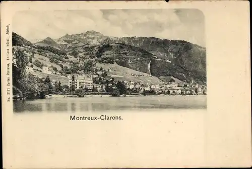Ak Clarens Montreux Kanton Waadt, Gesamtansicht