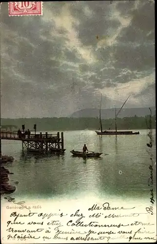 Ak Genève Genf Schweiz, La rade