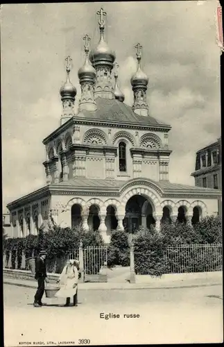 Ak Genève Genf Stadt, Église russe