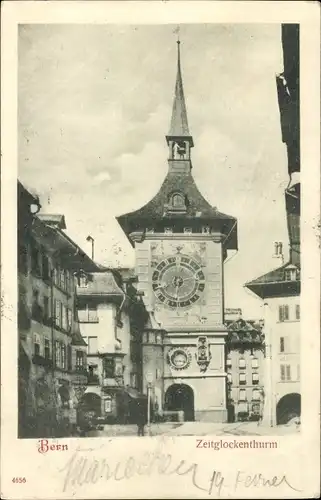 Ak Bern Stadt Schweiz, Zeitglockenturm