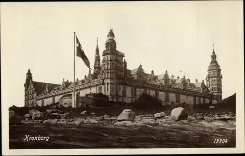 Foto Ak Helsingør Helsingör Dänemark, Kronborg Slot, Schloss