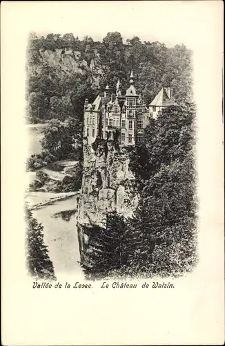 Ak Dinant Wallonien Namur Belgien, Vallee de la Lesse, Chateau de Walzin