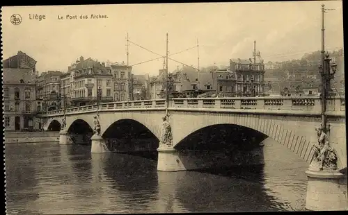 Ak Liège Lüttich Wallonien, Le Pont des Arches