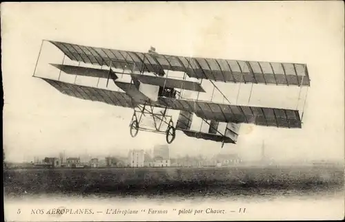 Ak Nos Aeroplanes, Aeroplane Farman, Biplan, Luftfahrtpionier, Flugzeug