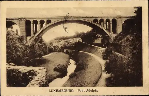 Ak Luxemburg, Pont Adolphe