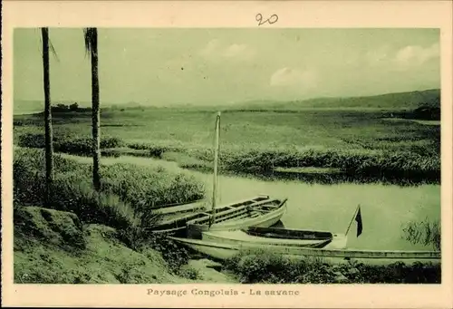 Ak DR Kongo Zaire, Paysage Congolais, La savane