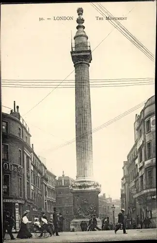 Ak London City England, Monument