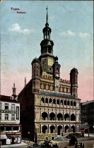 Ak Poznań Posen, Rathaus
