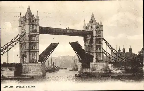Ak London City England, Tower Bridge