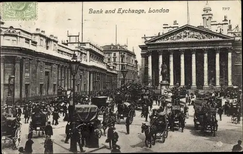 Ak London City, The Royal Exchange, Bank of England