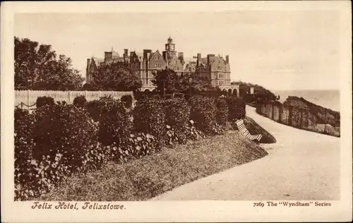 Ak Felixstowe Suffolk England, Felix Hotel