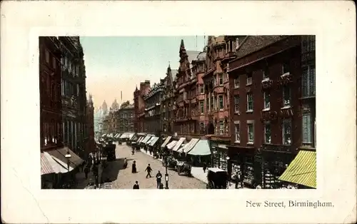 Passepartout Ak Birmingham West Midlands England, New Street