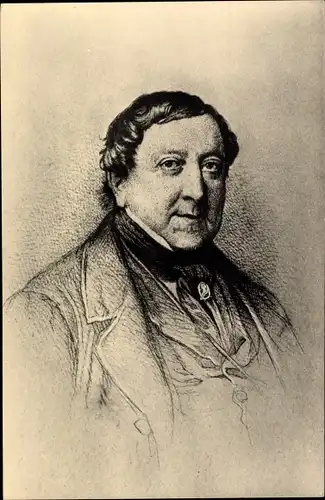 Ak Komponist Gioacchino Rossini, Portrait