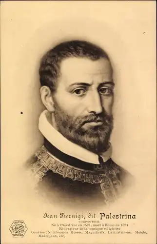 Ak Komponist Jean Piernigi, dit Palestrina, Portrait