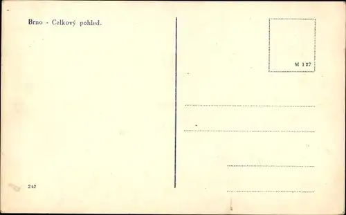 Ak Brno Brünn Südmähren, Celkovy pohled, Gesamtansicht