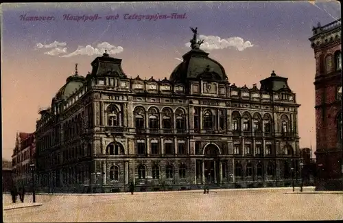Ak Hannover in Niedersachsen, Hauptpost- und Telegraphen-Amt