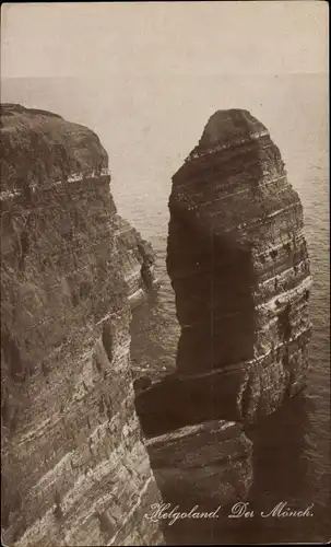 Ak Nordseeinsel Helgoland, Der Mönch