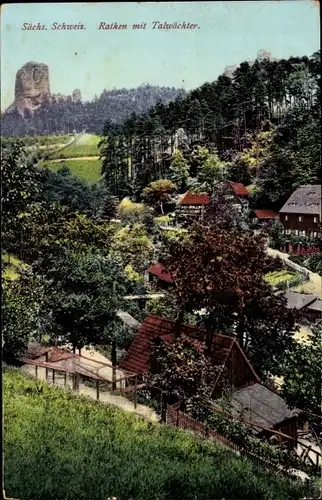 Ak Rathen an der Elbe Sächsische Schweiz, Talwächter