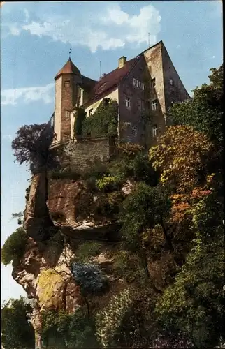 Ak Hohnstein Sächsische Schweiz, Altes Schloss