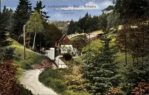 Ak Gohrisch Sächsische Schweiz, Liethenmühle
