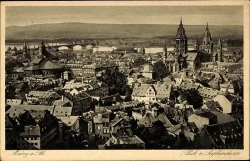 Ak Mainz am Rhein, Blick v. Stephansturm