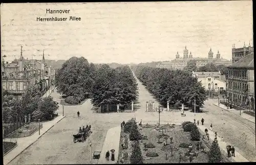 Ak Hannover in Niedersachsen, Herrenhäuser Allee