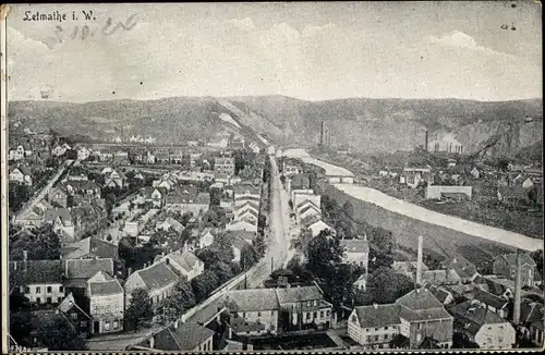 Ak Letmathe Iserlohn im Märkischen Kreis, Blick über den Ort