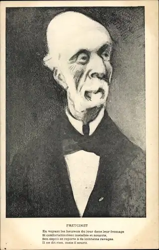 Künstler Ak Charles de Freycinet, Karikatur