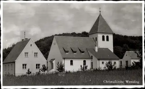 Foto Ak Wemding in Schwaben, Christuskirche