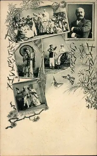 Passepartout Ak  Hamburg, Degesha, Schauspieler, Direktor