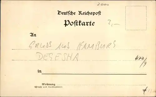 Passepartout Ak  Hamburg, Degesha, Schauspieler, Direktor