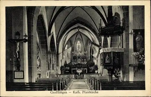 Ak Großlittgen in der Eifel, Kath. Pfarrkirche