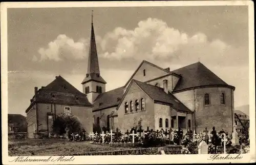 Ak Niederemmel Piesport an der Mosel, Pfarrkirche