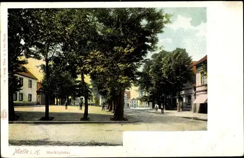Ak Melle in Niedersachsen, Marktplatz