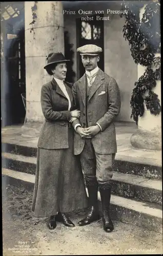 Ak Oskar Prinz von Preußen, Gräfin Ina Marie