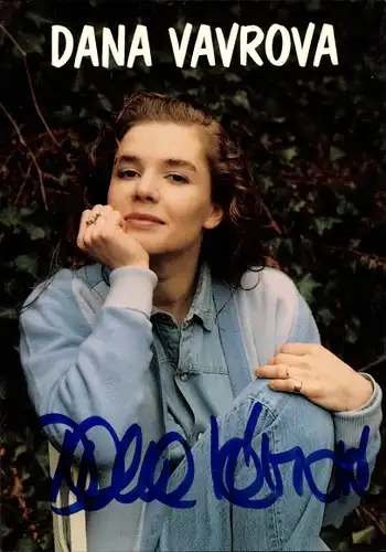 Ak Schauspielerin Dana Vávrová, Portrait, Autogramm