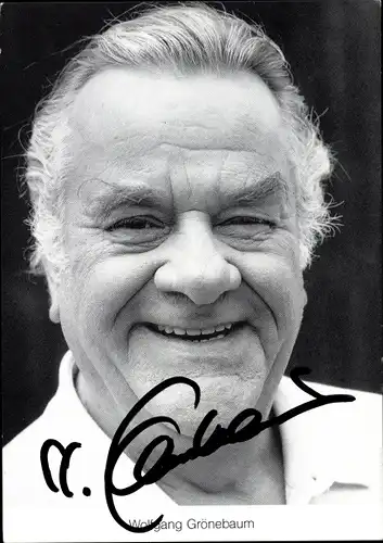 Ak Schauspieler Wolfgang Grönebaum als Egon Kling, Lindenstraße, Portrait, Autogramm