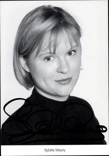 Ak Schauspielerin Sybille Waury als Tanja Schildknecht Dressler, Lindenstraße, Portrait, Autogramm