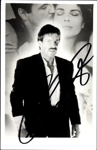 Foto Schauspieler Götz George, Portrait, Autogramm